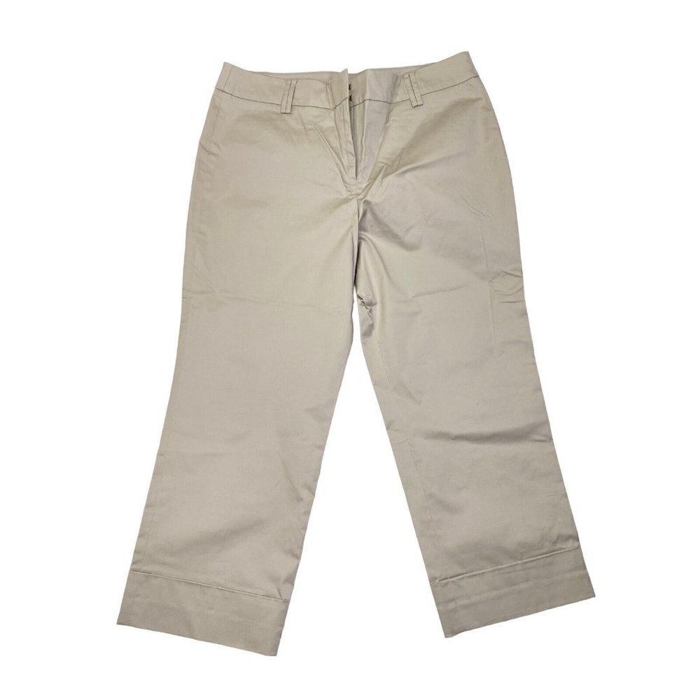Ann Taylor Loft NWOT Size 14 Beige Crop Ankle Pant With Flaws​